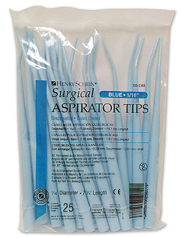 (image for) Surgical Aspirator Tips - Blue - 1/16"